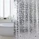 thumbnail image 1 of Cortina de ducha para baño, cortina de ducha impermeable de EVA ecológica con imanes, ojales de metal a prueba de óxido y patrón de guijarros transparentes, revestimiento inodoro sin cloro para, 1 of 8