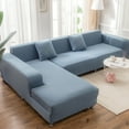 thumbnail image 3 of Sofa Slipcover L Shape Sofa Cover Sectional Couch Cover Spandex Non Slip with Elastic Bottom Furniture Protector Cover for for Home Decor 1-seater, 3 of 10