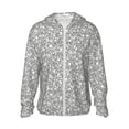 thumbnail image 1 of Fotbe Dice Cubes Chaqueta con Protección Solar UPF 50+ para Hombre y Mujer, Camisa con Capucha y Bolsillos-Medium, 1 of 7