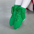 thumbnail image 3 of Zapatillas deportivas para hombre y mujer, zapatos de baile de Jazz, botas de baile con cordones, color azul, rojo, negro, tostado, verde y blanco, novedad de 2022, 3 of 5