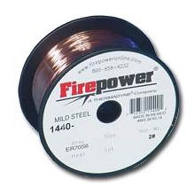 

Firepower 1440-0220 MIG Welding Wire Solid Wire .035 Wire Size 2 lb Spool Premium AWS Class ER 70S-6