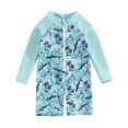 thumbnail image 1 of Gupgi Baby Boys Swimsuits Infant Whale Rash Guard Long Sleeve Zipper Beach Swimwear Bathing Suits, 1 of 9