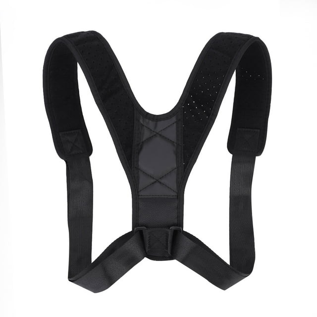 Corrector de postura de nailon duradero, soporte de hombro para hombres y mujeres con gancho y bucle