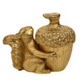 thumbnail image 1 of Hestia Gold Acorn Trinket Box with Squirrel, 1 of 2