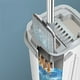 thumbnail image 5 of onlyliua para Interior/Exterior Juego de Trapeador y Balde con Escuridor Trapeador de Piso Plano y Balde con 4 Almohadillas de Microfibra Lavables Sistema de Limpieza de Pisos para Uso En Seco y Húme, 5 of 7