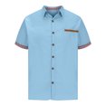thumbnail image 1 of pstuiky camisetas para hombre, Camiseta informal de verano para hombre, de color liso, holgada, de manga corta y cuello redondo camisas casuales para hombre m, 1 of 4