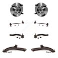 thumbnail image 1 of Transit Auto Ensemble de Roulement de Moyeu avant Bras de Commande Inférieur avec Rotule Barre de Stabilisation (8 Pcs) pour Voiture Nissan Versa Cube - Côté Gauche Droit (Conducteur Passager) K7T-109633, 1 of 11