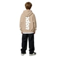thumbnail image 5 of Hiijoy Hoodie for Boys Girls Fashion Long Sleeve Sweatshirt Pullover, Khaki, Sizes 2-12, 5 of 7