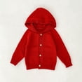 thumbnail image 6 of XQYLOS Baby Hooded Knit Cardigan Graphic Pullover Hoodie Soft Cotton Cute Casual for 3 to 24 Months Sweatshirts, 6 of 9