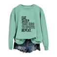 thumbnail image 1 of WEAIXIMIUNG Sweat à Capuche Zippé pour Femmes, Couleur Unie, Imprimé Lettre, Col Rond, Manches Longues, 1 of 3