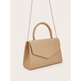 thumbnail image 3 of Women's Elegant Top Handle Handbag, Pebbled PU Leather Satchel Purse, Structured Shoulder Bag for Work, Party & Daily Use, 3 of 7