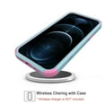 thumbnail image 6 of iPhone 12 Pro Case , iPhone 12 Case , [ Teal + Pink ] Shockproof Heavy Duty Armor Protective Phone Cases Hard Rugged Bumper Cover for iPhone 12 / 12 Pro 6.1 inch, 6 of 7
