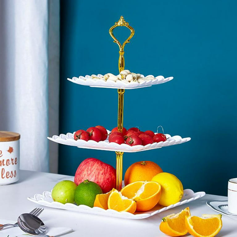 Three-tier Cake Pan Afternoon Tea Dessert Display PlateHousehold