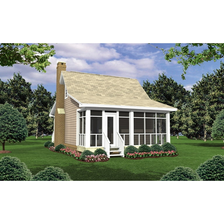 House Plan Gallery - Hpg-400 - 400 Sq Ft - 1 Bedroom - 1 Bath Small House  Plans - Single Story Printed Blueprints - Simple To Build (5 Printed Sets)  - Walmart.Com