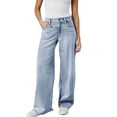 thumbnail image 6 of Women's High Waisted Straight Leg Jeans, Baggy Relaxed Fit Denim Pants, Classic Five Pocket Everyday Casual Jeans for Streetwear, Daily Wear and Versatile Outfits Blue XL, 6 of 6