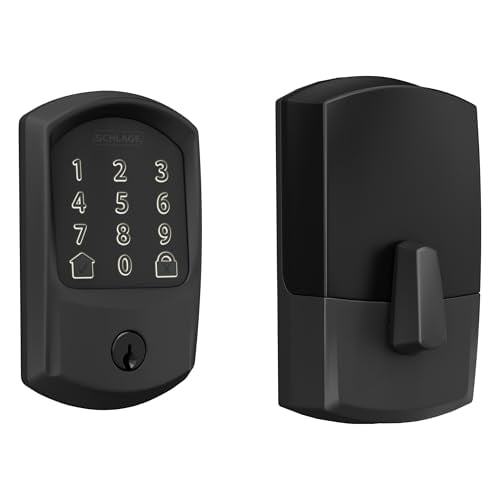 Cerradura Wi-Fi inteligente Schlage Encode con molduras Century/molduras Greenwich/molduras Camelot