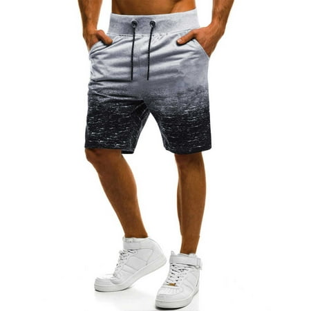FOCUSNORM Men Fashion Gradient Sports Shorts Men Stylish Shorts with ...