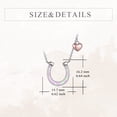 thumbnail image 4 of Horseshoe Necklace 925 Sterling Silver Opal Horse Jewelry Gifts for Women, 4 of 5