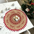 thumbnail image 7 of Wooowa Christmas Jute Woven Placemats, Festive Table Decor for Holiday Dinners, Christmas Meals & Home Tables, 7 of 7