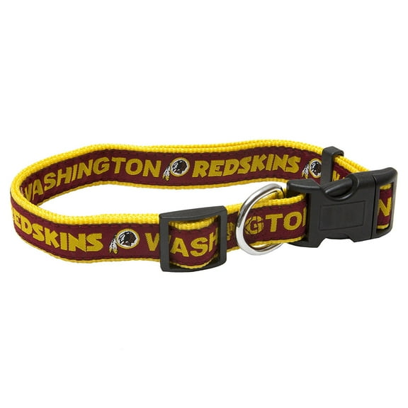 Pets First NFL Washington Commanders Dog Collar - Heavy-Duty, Durable & Adjustable Football Collar for Dogs/ CATS - Medium