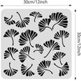 thumbnail image 2 of Ginkgo Leaves Drawing Stencils 30x30cm Autumn Tree Leaf Painting Templates for Scrapbooking Fabric Floor Furniture Wall Art, 2 of 8