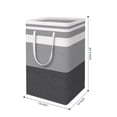 thumbnail image 2 of Cesta de lavandería con asa portátil impermeable, cesta de lavandería grande plegable de 75L, utilizada para máquina clasificadora de ropa de juguete, 2 of 6