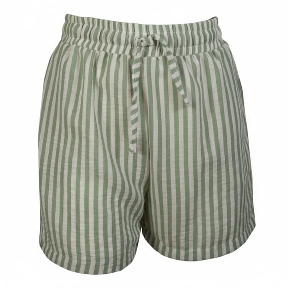 Short Corto George para Dama, con Elástico en Cintura Verde Talla EG