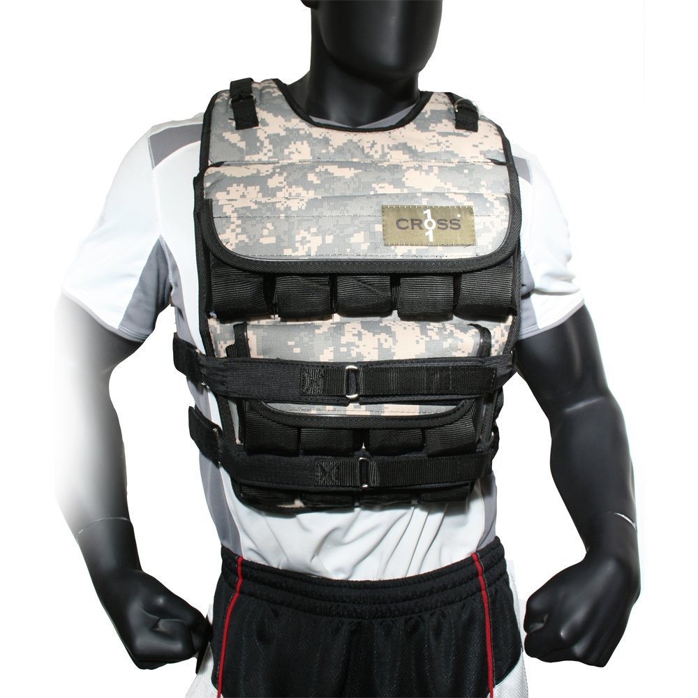 CROSS101 120lbs Adjustable Weighted Vest with Shoulder Pads Walmart