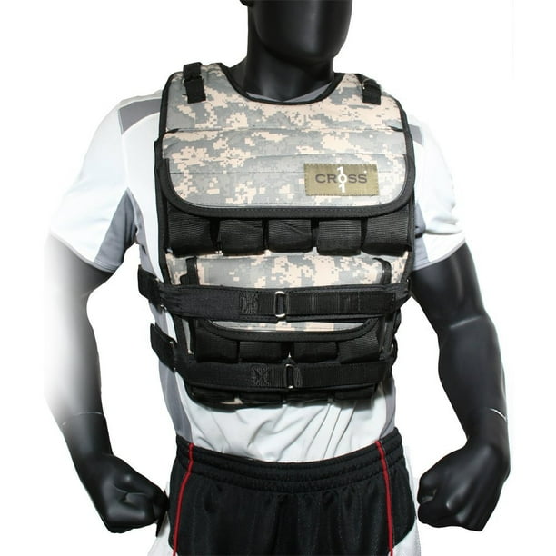 CROSS101 120lbs Adjustable Weighted Vest with Shoulder Pads Walmart