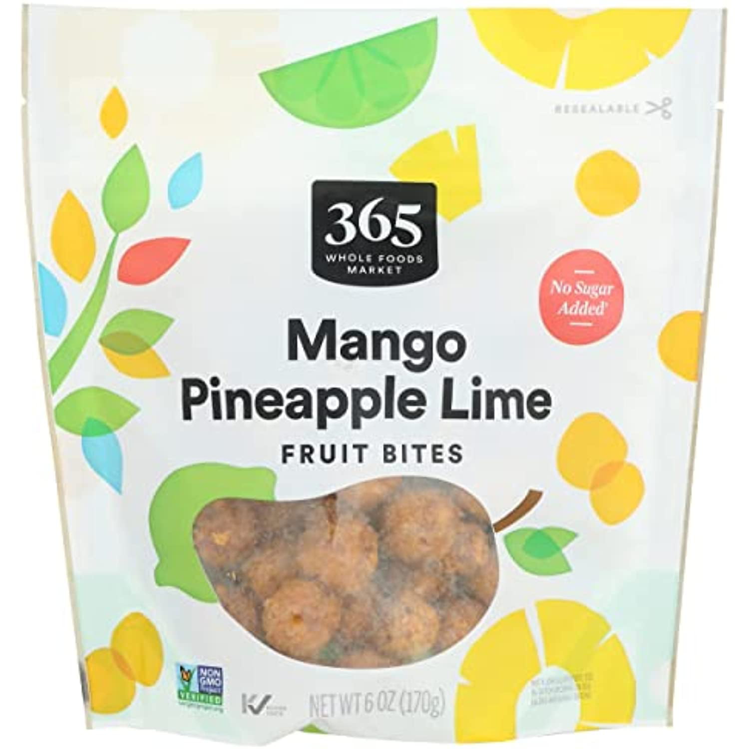 365 By Whole Foods Market, Fruit Bites Mango Lime Pineapple, 6