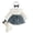 Navy, variant on Infant Girls Ensemble Floral Long Sleeve Refined Sport Vintage for Girls Soft Skirt Fairy Lightweight Dress Set