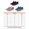 thumbnail image 2 of Frontwalk Childrens Sneakers Color Stitching Shoes Closed Toe Trainers Outdoor Lightweight Flats Kids Slip On Red Black 4.5Y, 2 of 2