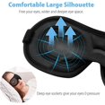 thumbnail image 3 of Máscara para dormir, máscara de viaje antiluz 3D, máscara para dormir con diseño de puente de nariz alta, ajustable ultrasuave y cómoda, máscara para ojos para hombres/mujeres/niños/yoga brillar Electrónica, 3 of 5