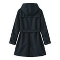 thumbnail image 4 of Women Hooded Long Sleeved Spring And Autumn Jacket Loose Casual Windproof Jacket Medium Jacket Women Hooded Windbreaker Windbreaks for Women Cute Fall Dresses Women 2x Jacket Jacket Tall Women Jacket, 4 of 4