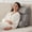 Grey-Adjustable 9&12 Inch + 2 Head Pillow, variant on Wedge Pillow Set White/Brown Adjustable 9&12 Inch + 1 Head Pillow, Bed Sleeping Incline Support