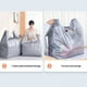 thumbnail image 5 of Bolsas de mudanza de 10 mochilas resistentes - Bolsas extra grandes para la mudanza, edredón, mantas y ropa, material de PE, gris, 5 of 9