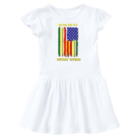 

Inktastic My Pap Pap is a Vietnam Veteran Gift Baby Girl Dress