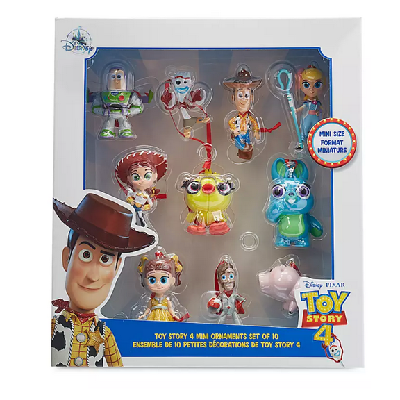 Disney Toy Story 4 Mini Christmas Ornaments Set New with Box