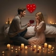 thumbnail image 4 of Valentine's Day Heart Shaped LED Marquee Sign Light Up , Battery Powered LED Lights for Night Light, Wedding, Birthday, Party, Christmas or Home Decor, 4 of 6