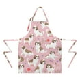 thumbnail image 2 of Shih Tzu Dogs and Pioneer Flower Apron-Garden Aprons for Women with Pockets-Cotton Linen Waterproof Kitchen Cooking Gardening Aprons Adjustable for Kitchen,Cooking,BBQ and Salon 33x27 Inch, 2 of 7