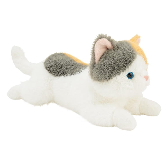 Soft Plush Cat Toy, 3 Color Handmade Little Cat Doll, Cute Cartoon Simulation Feline Stuffed Animal, Healing Companion & Decorative Accent for Lovers & Collectors, Cozy Snuggle Gift