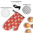 thumbnail image 3 of Haiem Japanese Maneki Cats Print Extra Long Oven Mitts and Pot Holders 4pc Sets: Heat Resistant Silicone Oven Mittens with Mini Oven Gloves and Hot Pads Potholders, 3 of 6