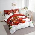 thumbnail image 3 of jejeloiu Cartoon Christmas Snowman 7-Piece Twin Bedding Sets,Black Girl Bedding Comforter Set,Kids Xmas Gifts Sheet Sets For Girl Boys Kids,Super Cozy Room Decor Reversible, 3 of 8