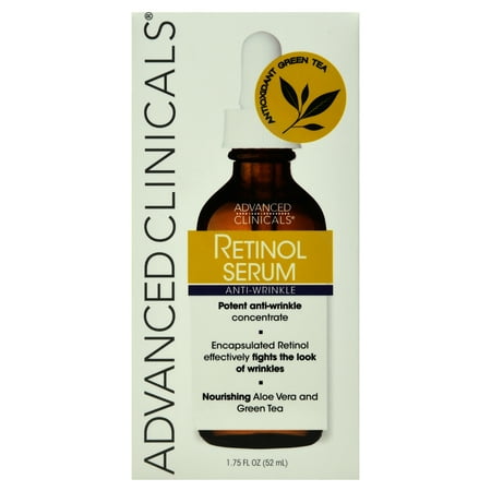 Advanced Clinicals Professional Strength Retinol Serum. Anti-aging, Wrinkle Reducing 1.75 Fl (Best Retinol Serum 2019)