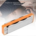 thumbnail image 2 of Blues Harmonica 10‑Hole Mouthorgan G Key Electroplating Base Beginner Gifts Musical Instrument(Orange ), 2 of 4