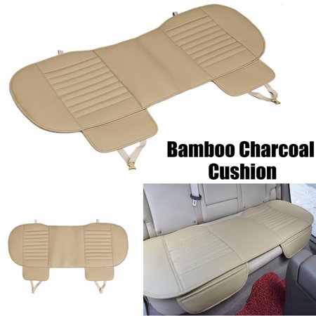 - 54''x19'' Universal Dustproof Waterproof PU Leather Bamboo Charcoal Auto Car Vehicle Interior Rear Seat Cover Cushion Pad