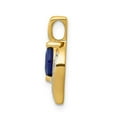 thumbnail image 2 of 14K Yellow Gold Charm Pendant Sapphire Marquise Blue Diamond Round, 2 of 4