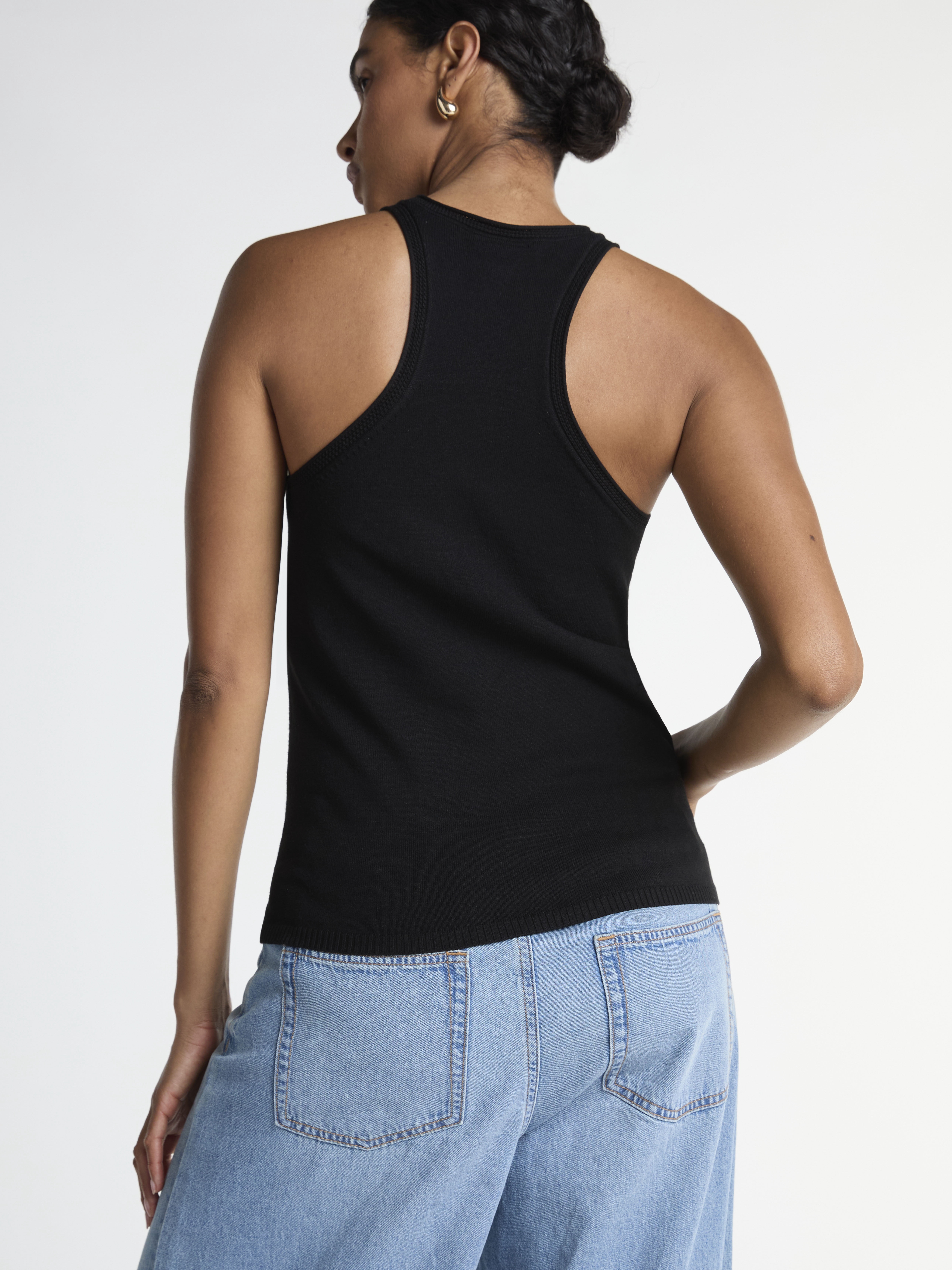 Scoop Women's Cutaway Sweater Tank Top, Lightweight, Sizes XS-XXL