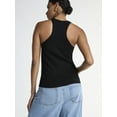 thumbnail image 3 of Scoop Women's Plus Cutaway Sweater Tank Top, Lightweight, Sizes 1X-4X, 3 of 4