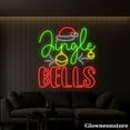 thumbnail image 2 of Glowneon Jingle Bells Neon Sign, Santa Hat Led Sign, Christmas Bubbles Led Sign, Restaurant Coffee, 2 of 5